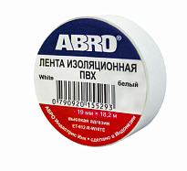 ABRO изолента белая 18,2м ET-912-18-20-WHT-RW 10шт./500шт.